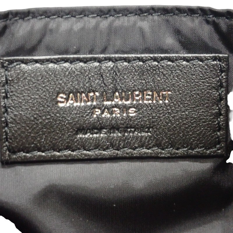 SAINT LAURENT 聖羅蘭 LE 5A7 斜背包 733294 FABI1 尼龍黑色肩背包 女款 男款【二手】【A級品】