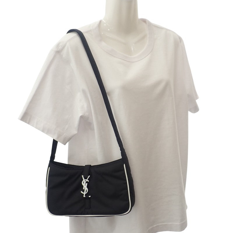 SAINT LAURENT 聖羅蘭 LE 5A7 斜背包 733294 FABI1 尼龍黑色肩背包 女款 男款【二手】【A級品】