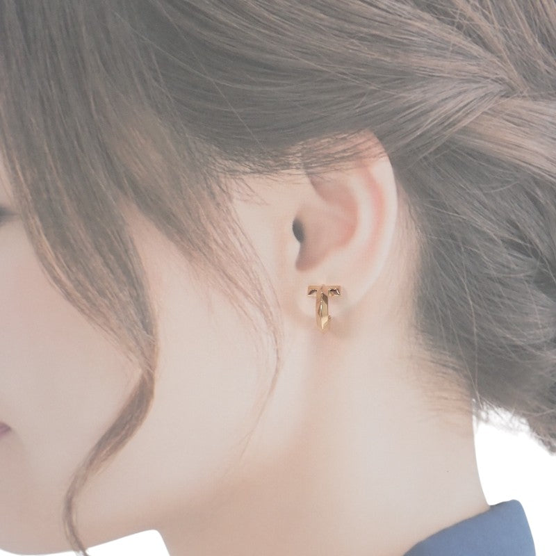 ティファニー TIFFANY&Co. T ワン フープ 70811197 ピアス K18ピンクゴールド レディース【中古】【Aランク】