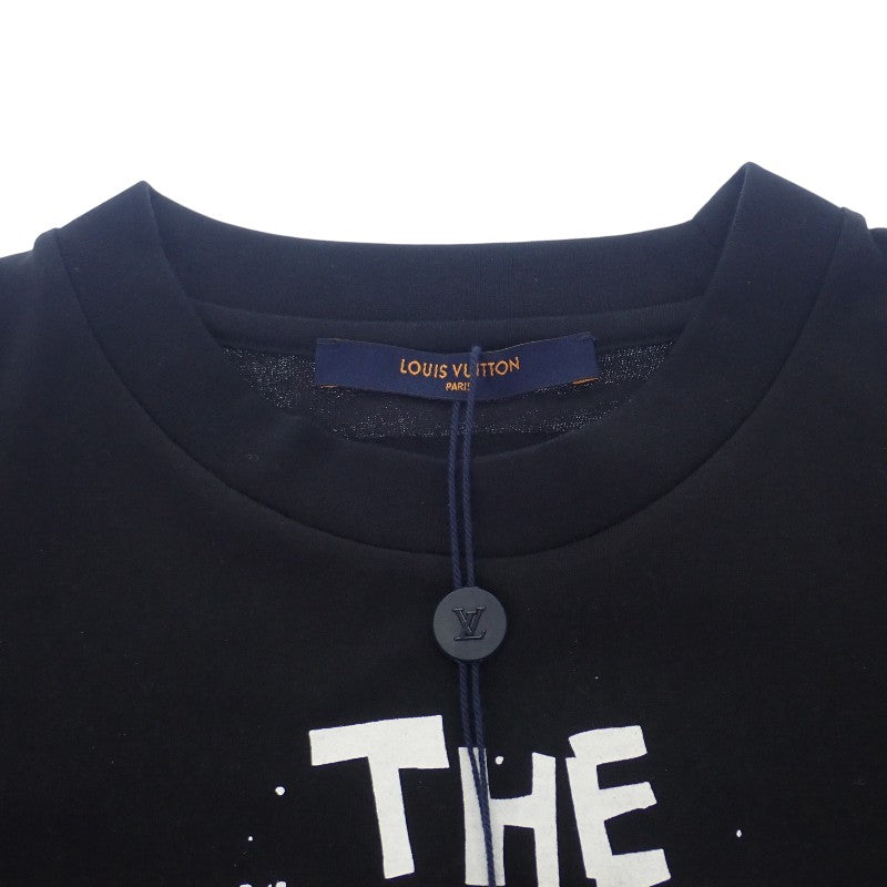 ルイヴィトン LOUIS VUITTON LVコンサート プリント XS 半袖Tシャツ コットン ブラック メンズ【中古】【Aランク】