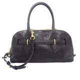 ミュウミュウ MIUMIU アバンチュールトップハンドル 5BB168_2BBL_F0002 2WAYバッグ ラムスキン ブラック ゴールド金具 レディース【中古】【Aランク】