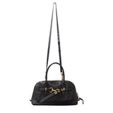 ミュウミュウ MIUMIU アバンチュールトップハンドル 5BB168_2BBL_F0002 2WAYバッグ ラムスキン ブラック ゴールド金具 レディース【中古】【Aランク】