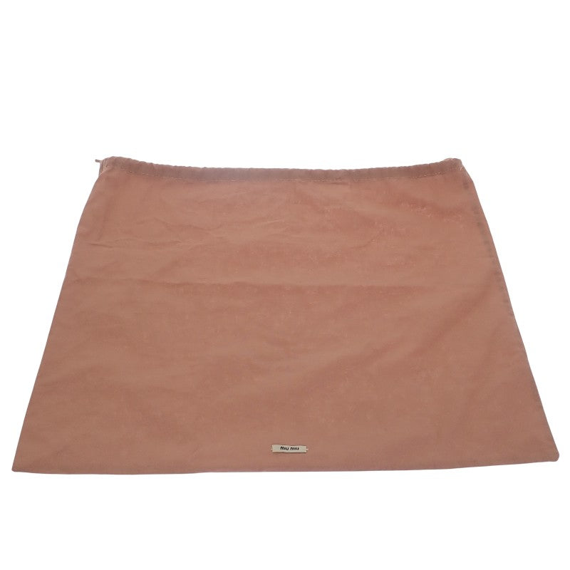 ミュウミュウ MIUMIU アバンチュールトップハンドル 5BB168_2BBL_F0002 2WAYバッグ ラムスキン ブラック ゴールド金具 レディース【中古】【Aランク】