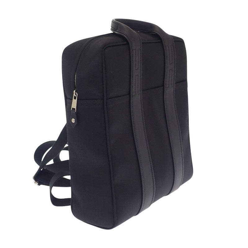 エルメス HERMES アカプルコ サック アド バックパック リュック・デイパック レザー トワルシェブロン ブラック メンズ【中古】【ABランク】