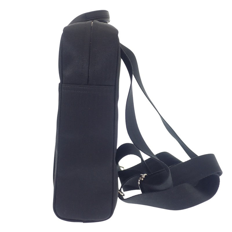 エルメス HERMES アカプルコ サック アド バックパック リュック・デイパック レザー トワルシェブロン ブラック メンズ【中古】【ABランク】