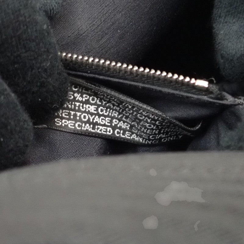 愛馬仕 HERMES Acapulco Sac Ad 後背包 黑色 皮革 帆布 男士【中古】【AB級】