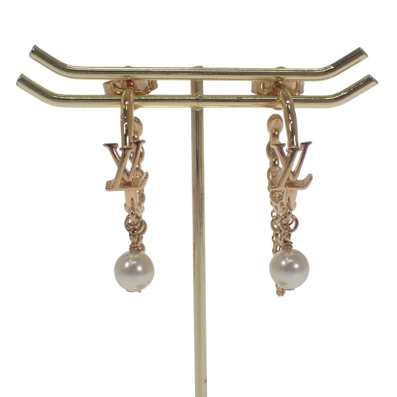 ルイヴィトン LOUIS VUITTON ブルーミング パール M02819 ピアス メタル ゴールド レディース【中古】【Aランク】