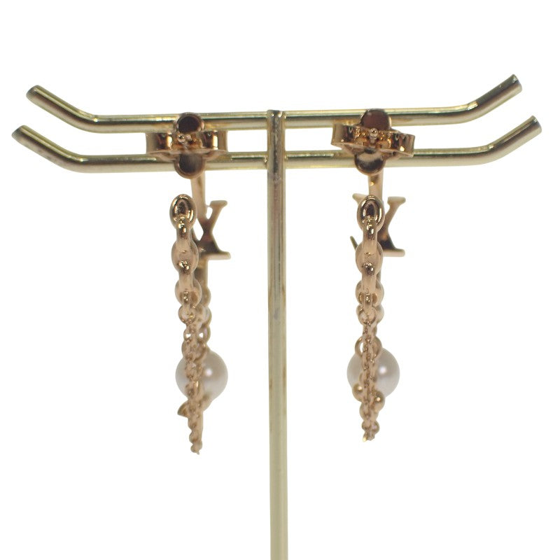 ルイヴィトン LOUIS VUITTON ブルーミング パール M02819 ピアス メタル ゴールド レディース【中古】【Aランク】