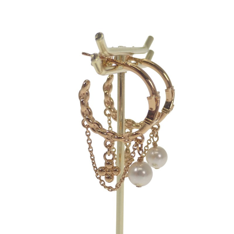 路易威登 LOUIS VUITTON Blooming Pearl M02819 耳環 金色金屬 女款【中古】【A級】