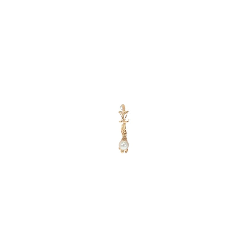 路易威登 LOUIS VUITTON Blooming Pearl M02819 耳環 金色金屬 女款【中古】【A級】