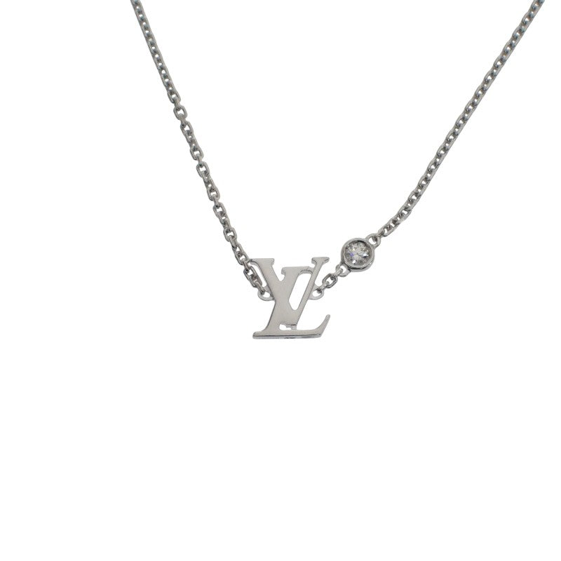 ルイヴィトン LOUIS VUITTON ペンダント イディール ブロッサム LV Q93653 ネックレス K18ホワイトゴールド ダイヤモンド レディース【中古】【Aランク】