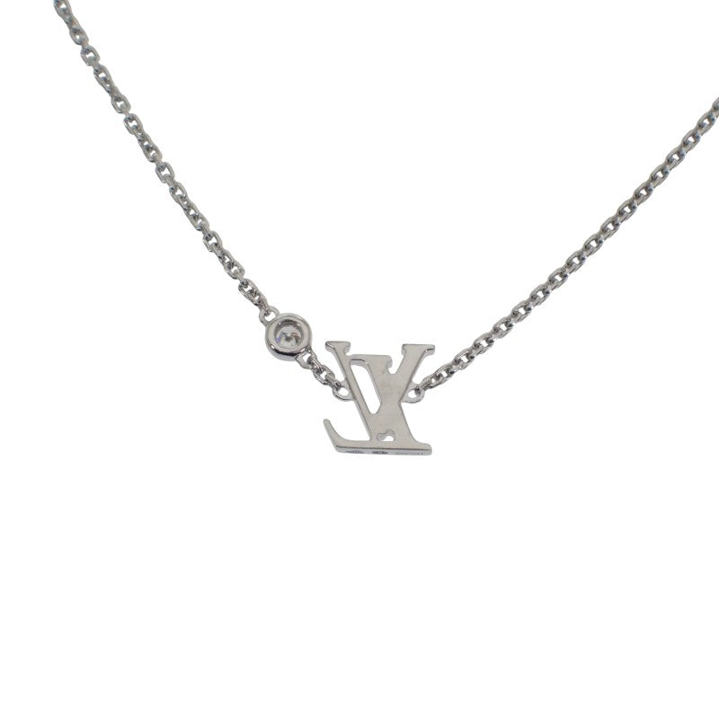 ルイヴィトン LOUIS VUITTON ペンダント イディール ブロッサム LV Q93653 ネックレス K18ホワイトゴールド ダイヤモンド レディース【中古】【Aランク】