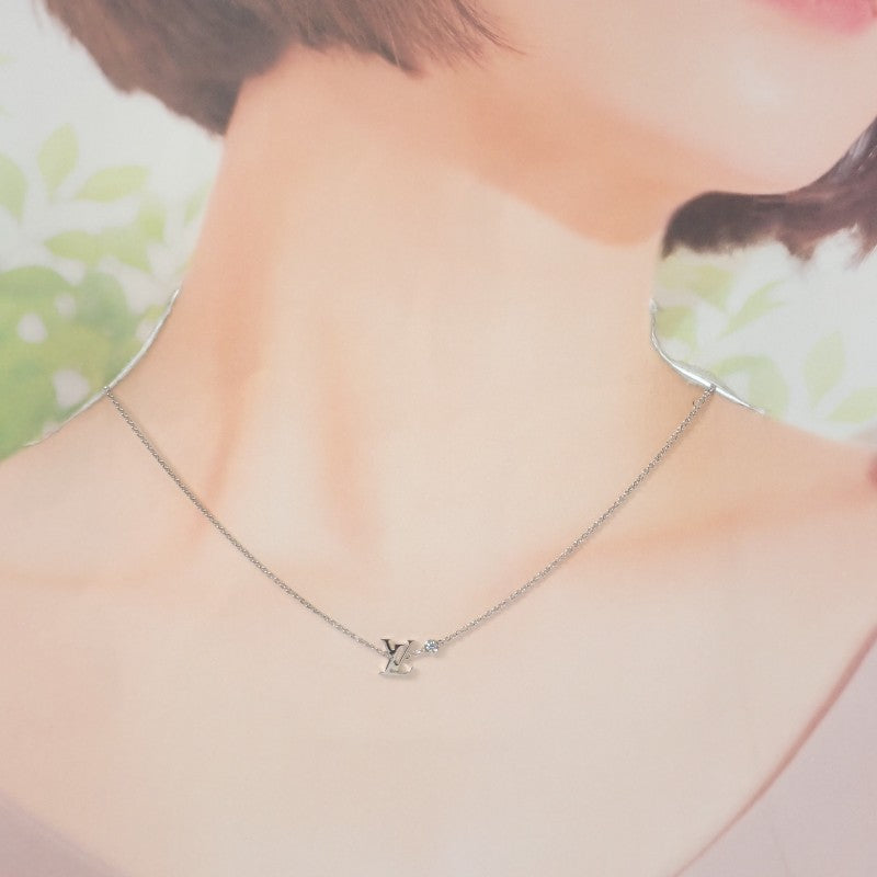 ルイヴィトン LOUIS VUITTON ペンダント イディール ブロッサム LV Q93653 ネックレス K18ホワイトゴールド ダイヤモンド レディース【中古】【Aランク】