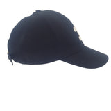 セリーヌ CELINE トリオンフ ベースボールキャップ M 2AUT6969P.38NO キャップ コットン ブラック ゴールド金具 レディース ユニセックス【中古】【ABランク】