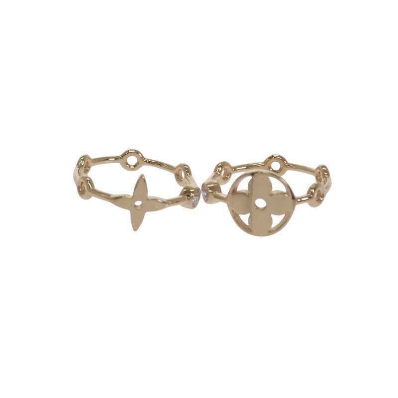 ルイヴィトン LOUIS VUITTON バーグモノグラムスキン 2P 10号 Q9A72 リング K18イエローゴールド ダイヤモンド ゴールド レディース【中古】【Aランク】