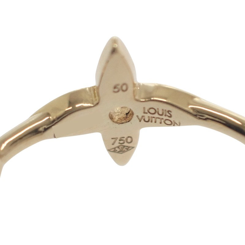 ルイヴィトン LOUIS VUITTON バーグモノグラムスキン 2P 10号 Q9A72 リング K18イエローゴールド ダイヤモンド レディース【中古】【Aランク】