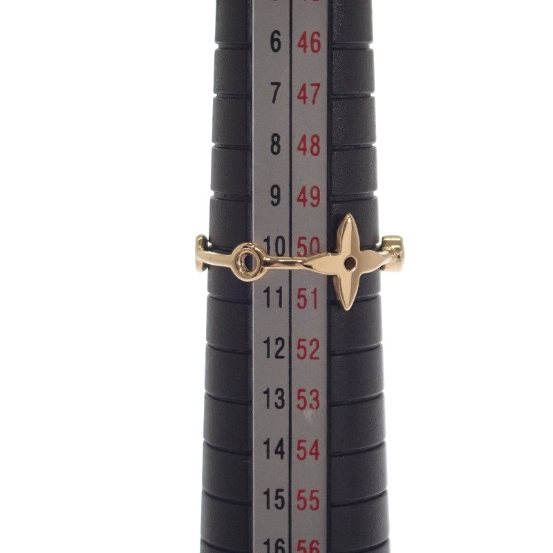 ルイヴィトン LOUIS VUITTON バーグモノグラムスキン 2P 10号 Q9A72 リング K18イエローゴールド ダイヤモンド レディース【中古】【Aランク】