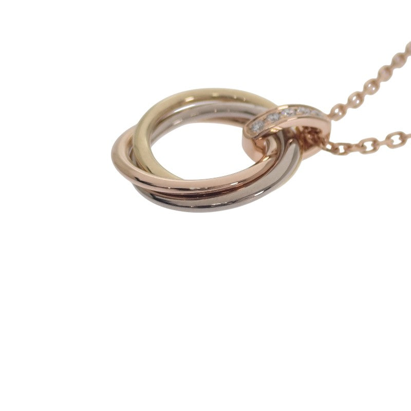カルティエ CARTIER トリニティ ダイヤモンド B7058700 ネックレス K18イエローゴールド K18ピンクゴールド K18ホワイトゴールド レディース【中古】【Aランク】