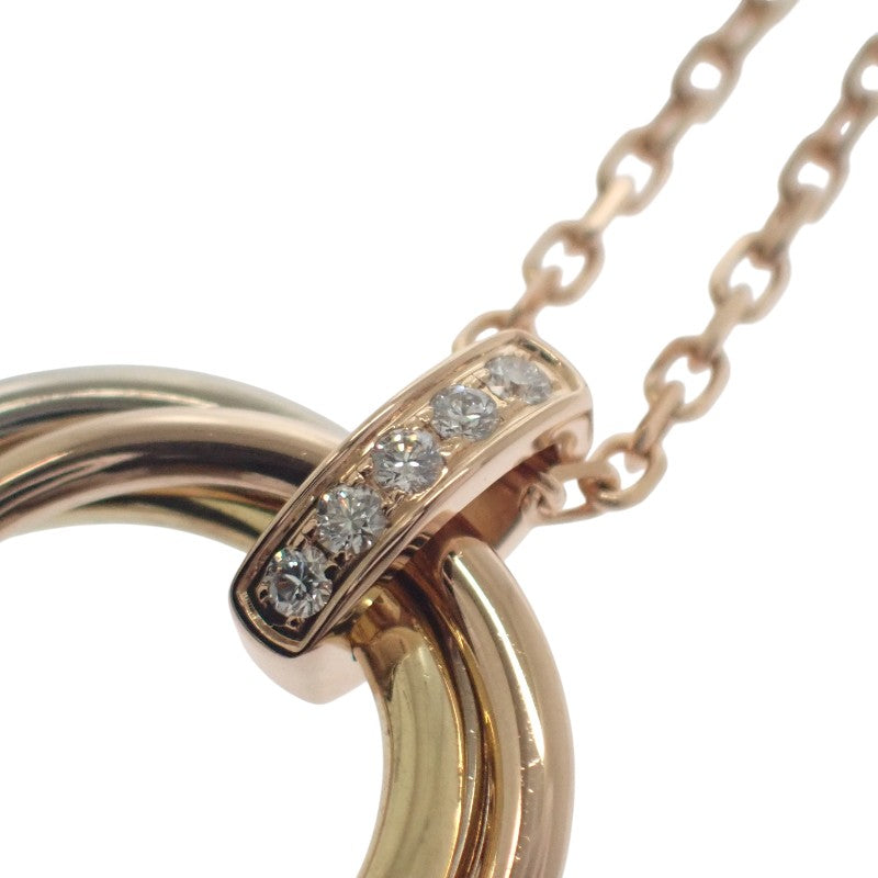 カルティエ CARTIER トリニティ ダイヤモンド B7058700 ネックレス K18イエローゴールド K18ピンクゴールド K18ホワイトゴールド レディース【中古】【Aランク】