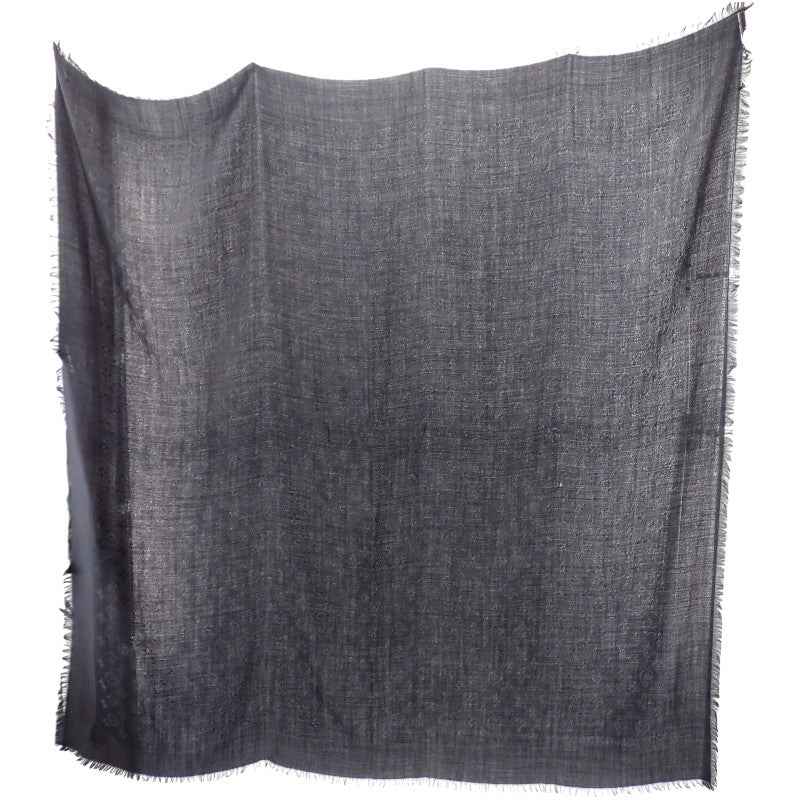 ルイヴィトン LOUIS VUITTON ショール モノグラム 402336 ストール ウール シルク ブラック レディース メンズ【中古】【ABランク】