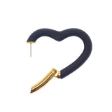 エルメス HERMES オー・クール・デュ・フォーブル H500243FC89 ピアス ヴォースイフト ブラック ゴールド金具 レディース【中古】【Aランク】