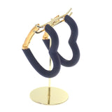 エルメス HERMES オー・クール・デュ・フォーブル H500243FC89 ピアス ヴォースイフト ブラック ゴールド金具 レディース【中古】【Aランク】