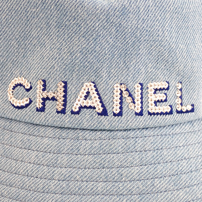 シャネル CHANEL ロゴバケット AA8088 ハット デニム ブルー メンズ レディース【中古】【Aランク】