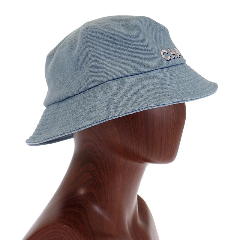 シャネル CHANEL ロゴバケット AA8088 ハット デニム ブルー メンズ レディース【中古】【Aランク】