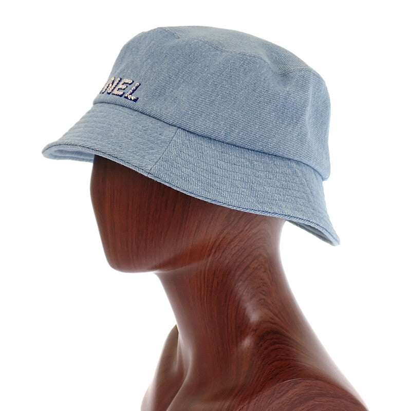 シャネル CHANEL ロゴバケット AA8088 ハット デニム ブルー メンズ レディース【中古】【Aランク】