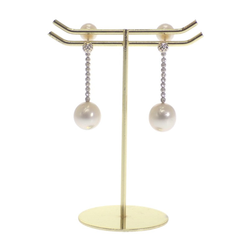 デザインジュエリー パール ピアス K18ホワイトゴールド パール レディース【中古】【Aランク】