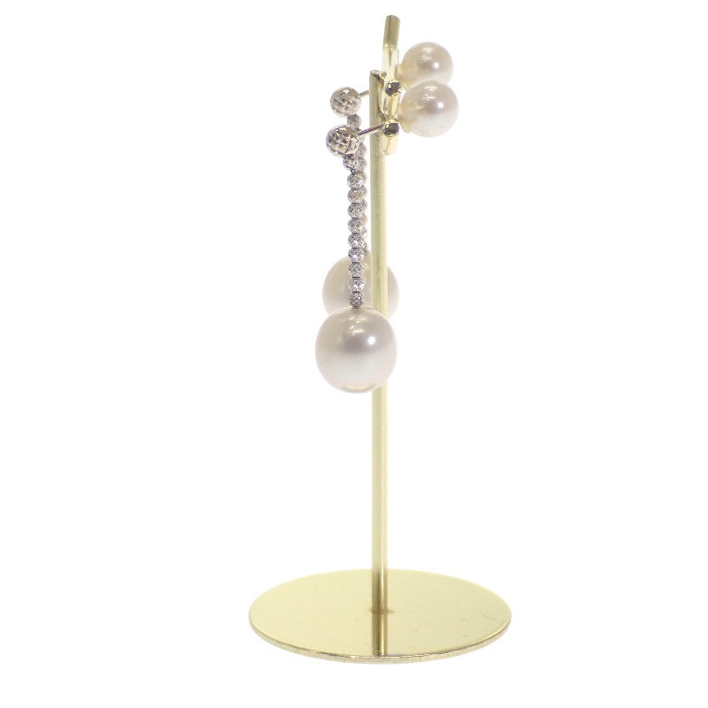 デザインジュエリー パール ピアス K18ホワイトゴールド パール レディース【中古】【Aランク】