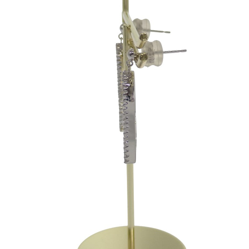 デザインジュエリー ハート ピアス K18ホワイトゴールド K14ホワイトゴールド ダイヤモンド レディース【中古】【Aランク】