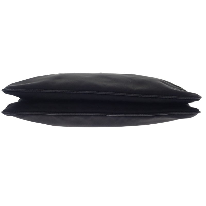プラダ PRADA Re-Edition 2000 Re-Nylon 1BH046 ショルダーバッグ ナイロン レザー ブラック NERO シルバー金具 レディース【中古】【ABランク】