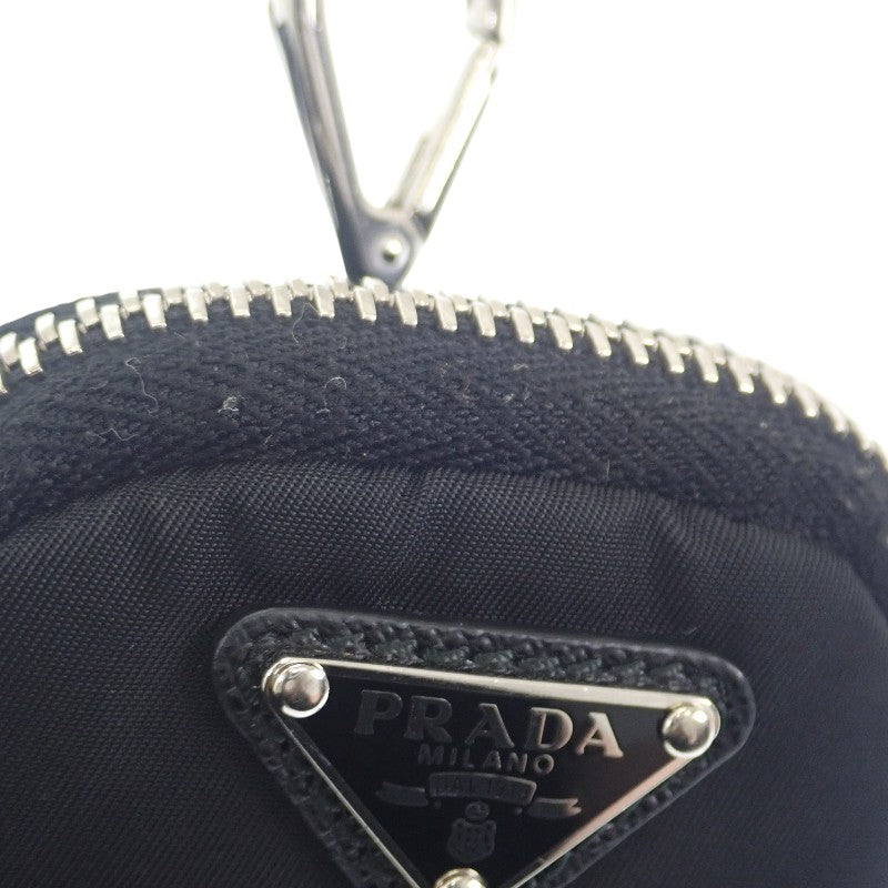 プラダ PRADA Re-Edition 2000 Re-Nylon 1BH046 ショルダーバッグ ナイロン レザー ブラック NERO シルバー金具 レディース【中古】【ABランク】