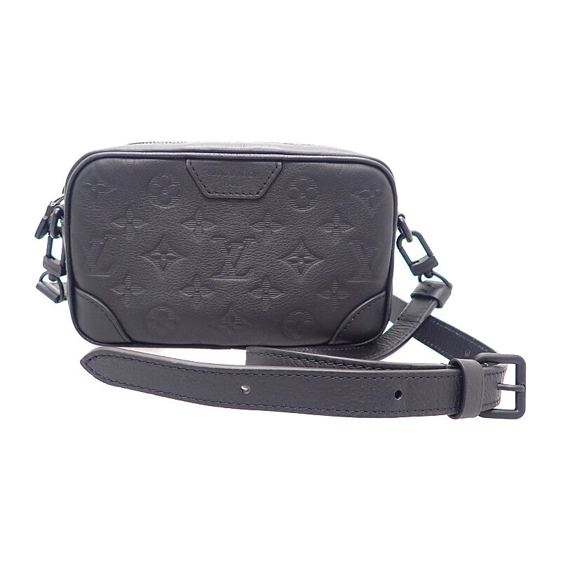 ルイヴィトン LOUIS VUITTON ウェアラブルウォレット M26737 ショルダーバッグ モノグラムシャドウ ブラック メンズ【中古】【Aランク】