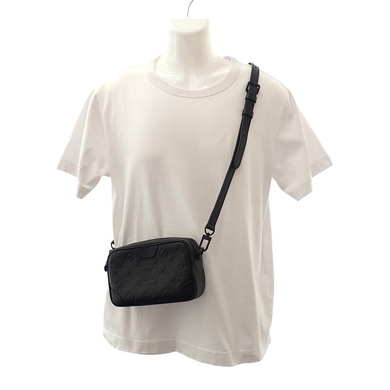 ルイヴィトン LOUIS VUITTON ウェアラブルウォレット M26737 ショルダーバッグ モノグラムシャドウ ブラック メンズ【中古】【Aランク】