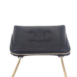 セリーヌ CELINE チェーンクラッチ 10E383DR8.38NO ショルダーバッグ カーフ ブラック ゴールド金具 レディース【中古】【Aランク】