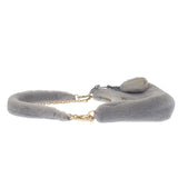 プラダ PRADA Re-Edition シアリング ミニ 1BC204 2EC9 F0591 ショルダーバッグ 3WAYバッグ ファー グレー ゴールド金具 レディース【中古】【ABランク】