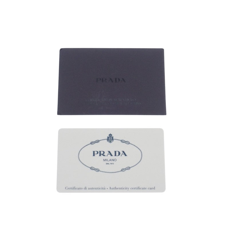 PRADA Re-Edition 羊毛迷你手袋 1BC204 2EC9 F0591 肩背包 毛皮 灰色 金色金屬配件 女士【中古】【AB級】