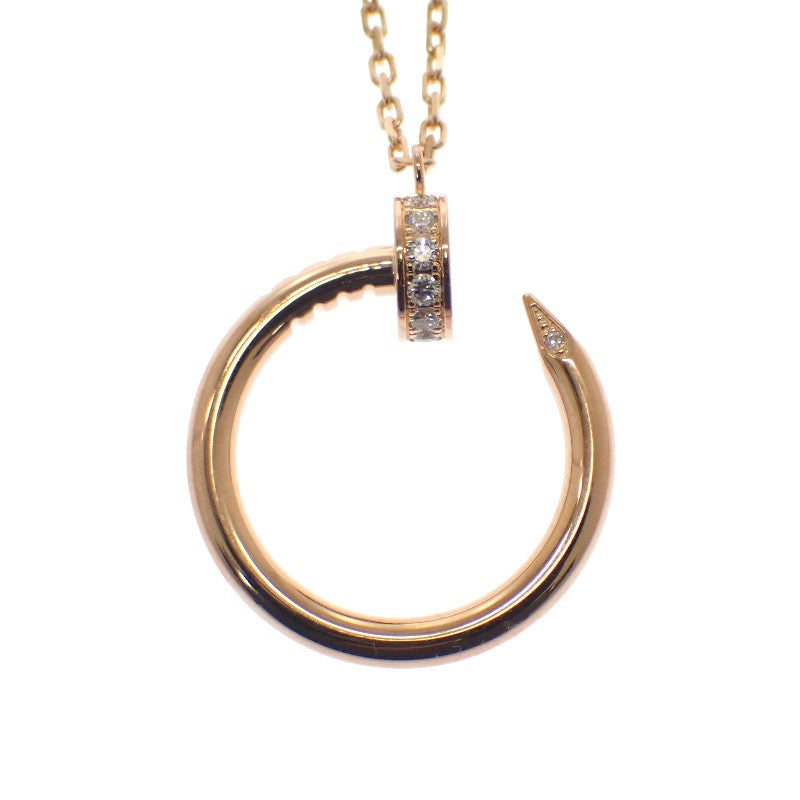 カルティエ CARTIER ジュスト アン クル B7224888 ネックレス K18ピンクゴールド ダイヤモンド レディース【中古】【Aランク】