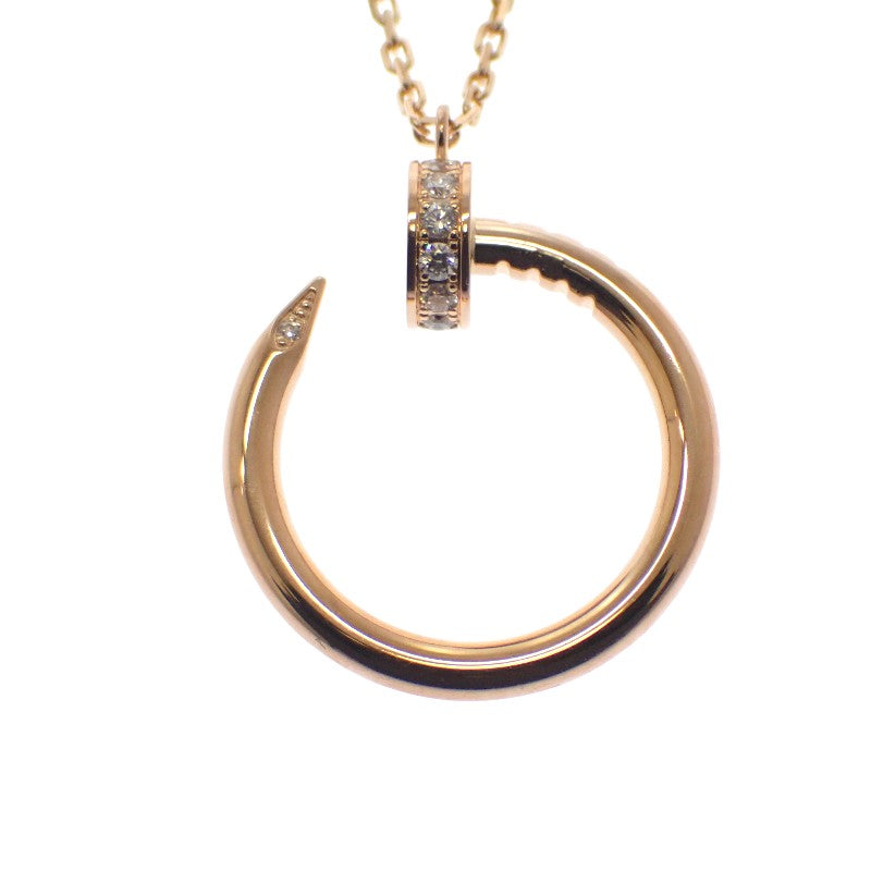 カルティエ CARTIER ジュスト アン クル B7224888 ネックレス K18ピンクゴールド ダイヤモンド レディース【中古】【Aランク】