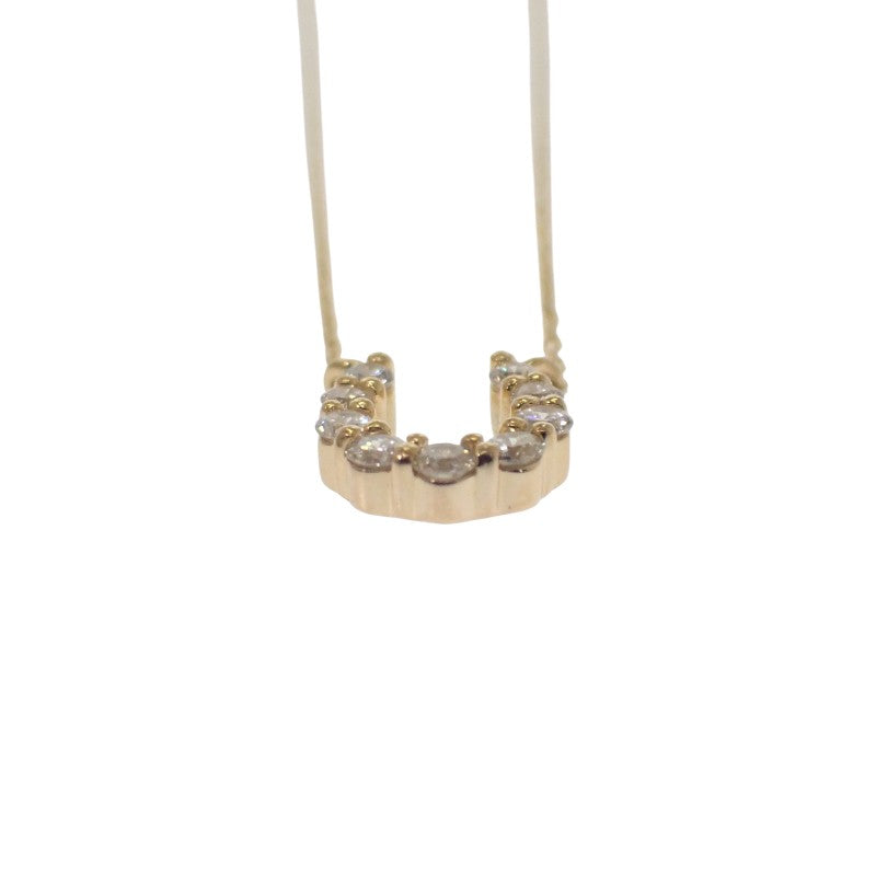 ヨンドシー 4℃ ホースシュー M 1.11721E+11 ネックレス K18イエローゴールド ダイヤモンド レディース【中古】【Aランク】