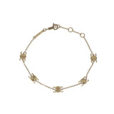 セリーヌ CELINE ミニ トリオンフ 460MT6BRA.35OR ブレスレット メタル ゴールド レディース【中古】【Aランク】