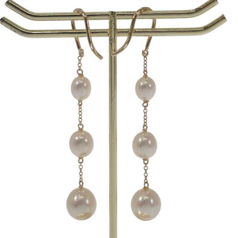 ティファニー TIFFANY&Co. バイザヤード パールチェーン 60764050 ピアス K18イエローゴールド レディース【中古】【Aランク】