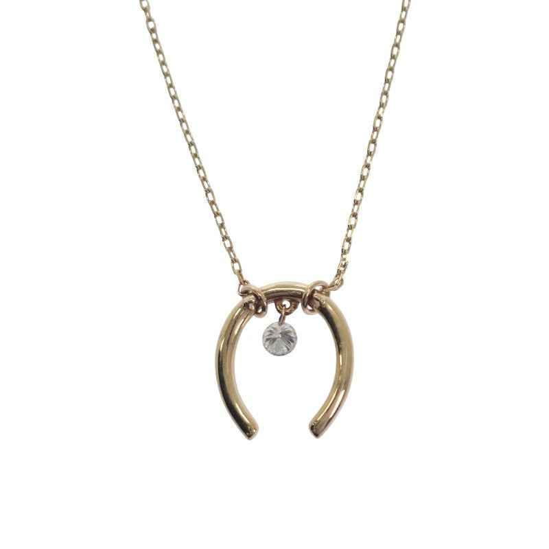 アーカー AHKAH ハッピー ネックレス LN0023010100 ネックレス K18イエローゴールド ダイヤモンド レディース【中古】【Aランク】