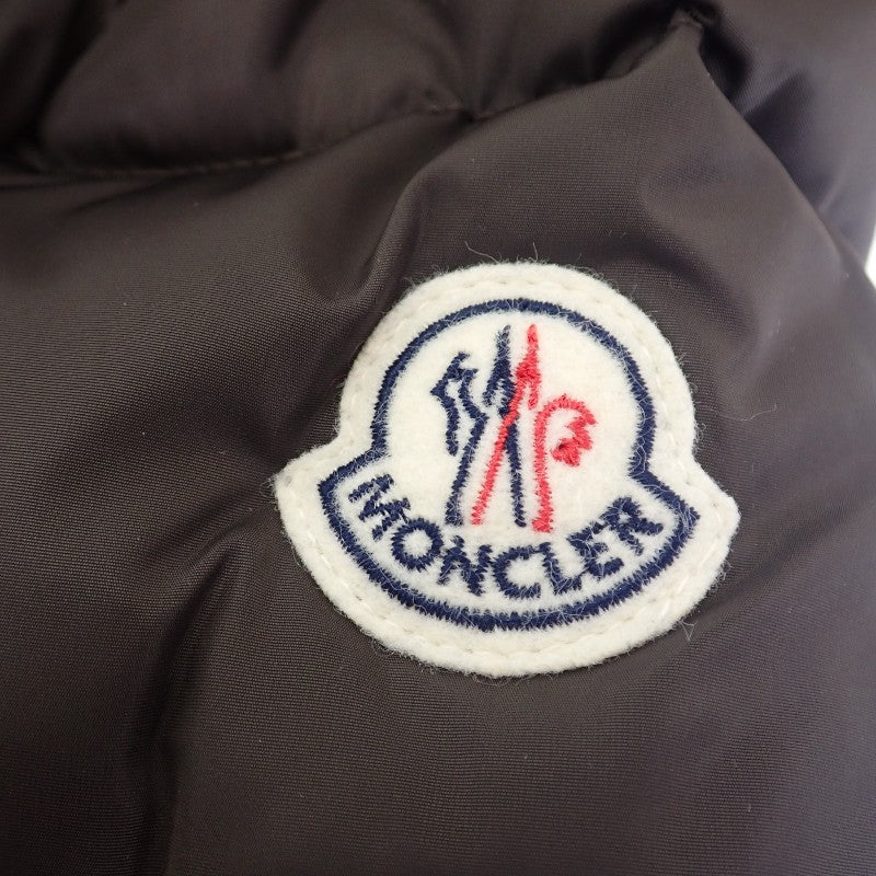 モンクレール MONCLER GENEVRIER ジェノブリエ ファー付ロングダウンコート 0 120934991725 68065 ダウンジャケット ナイロン ダウン90%/フェザー10% ダークブラウン レディース【中古】【ABランク】