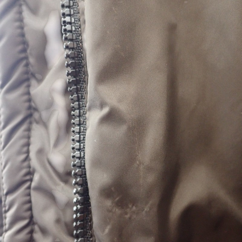 モンクレール MONCLER GENEVRIER ジェノブリエ ファー付ロングダウンコート 0 120934991725 68065 ダウンジャケット ナイロン ダウン90%/フェザー10% ダークブラウン レディース【中古】【ABランク】