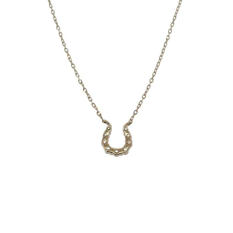 ヨンドシー 4℃ ホースシュー 1.52E+11 ネックレス K18イエローゴールド ダイヤモンド レディース【中古】【Aランク】