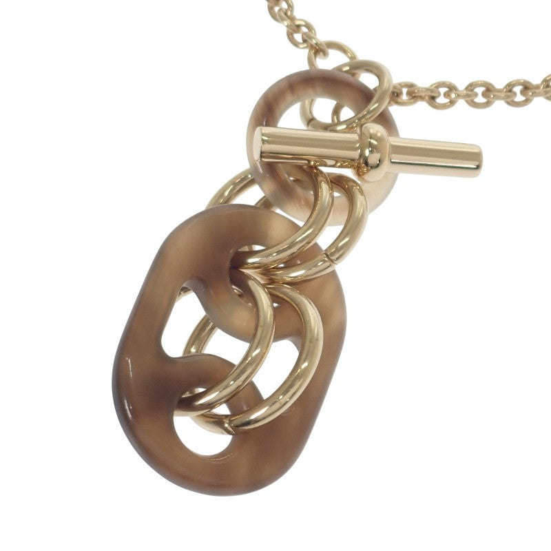 エルメス HERMES ペンダント ユリディス PM H057078FD00 ネックレス メタル バッファローホーン ラッカー ゴールド レディース メンズ【中古】【Aランク】