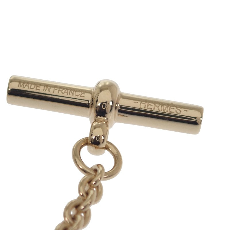 エルメス HERMES ペンダント ユリディス PM H057078FD00 ネックレス メタル バッファローホーン ラッカー ゴールド レディース メンズ【中古】【Aランク】